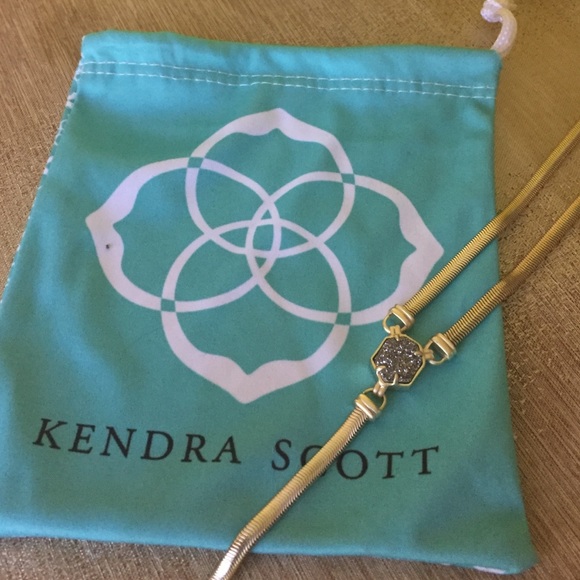 Authentic Kendra Scott Starla platinum necklace. Bags not included. (misplaced) - Picture 3 of 4